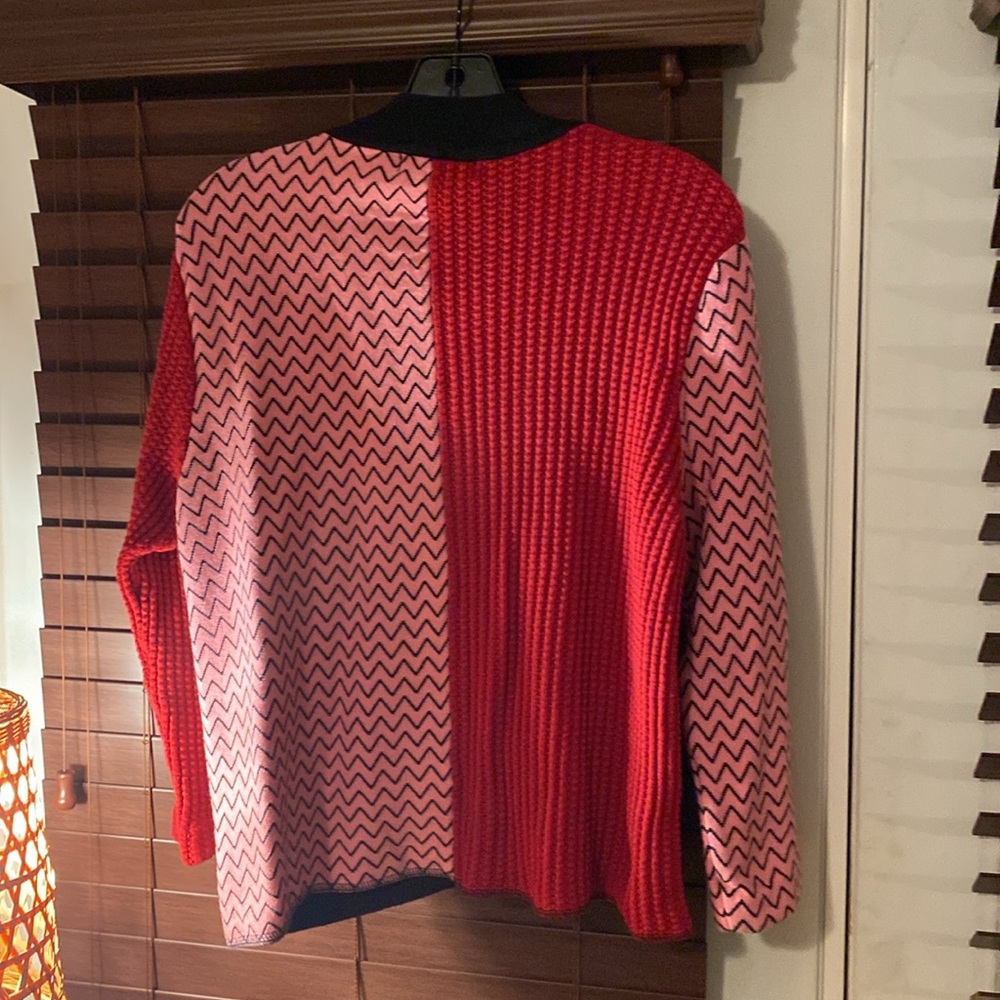 Koret Patchwork Quarter Zip Sweater - image 4